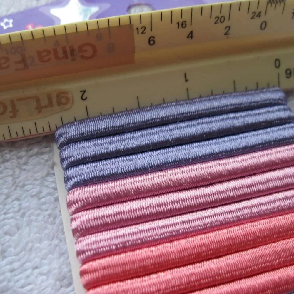 18 Goody Girls Ouchless Shiny Ponytail Hair Bands No Metal Elastic Ponytailers
